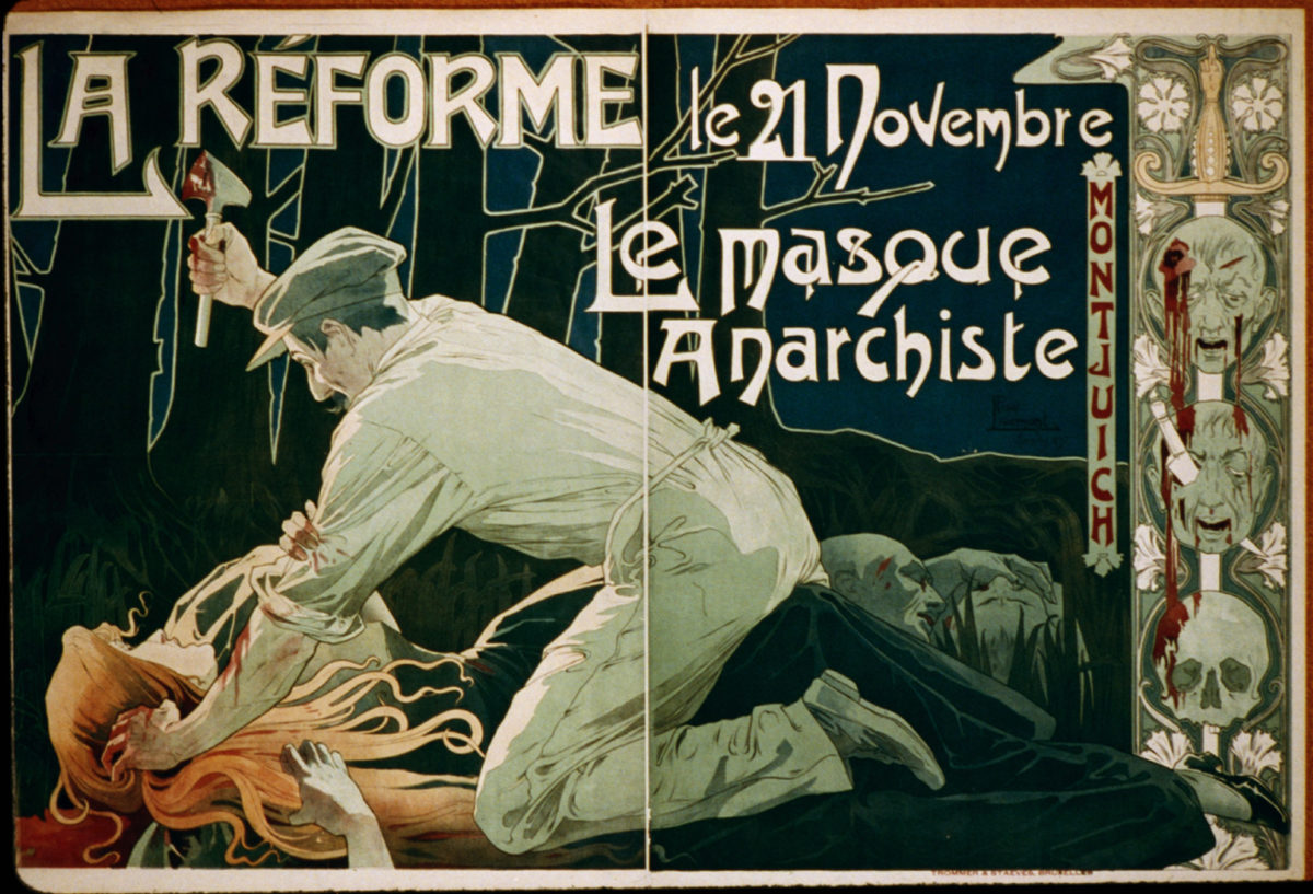 Privat-Livemont_-_La_Réforme_le_21_Novembre_le_masque_anarchiste