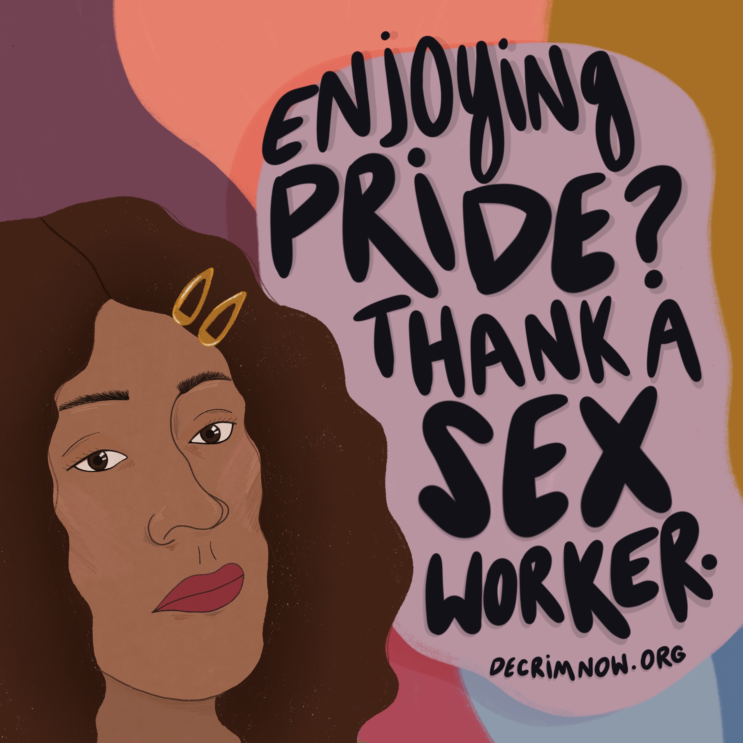 A graphic of a Black woman with text reading