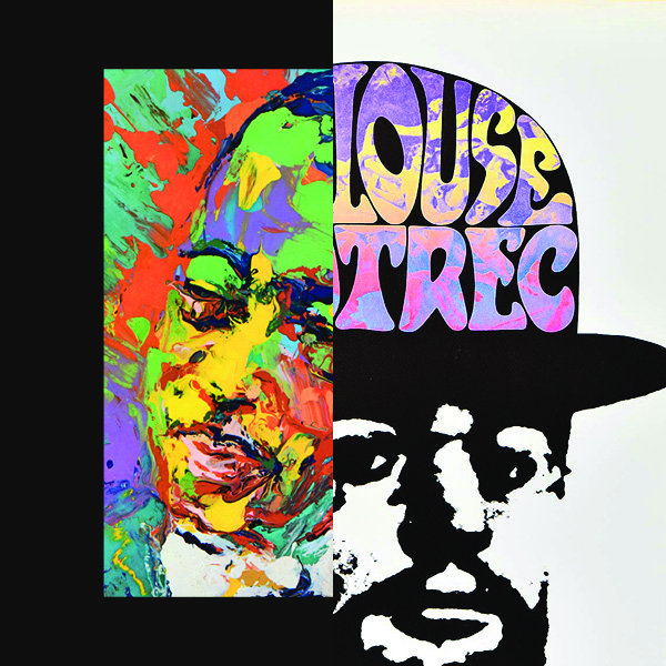 Cropped side by side illustrated posters of a man in a portrait. On the left, Duke Ellington turning to his side in rainbow colors, and Toulouse-Lautrec looking ahead with his name printed in pastel, psychedelic font on his top hat.