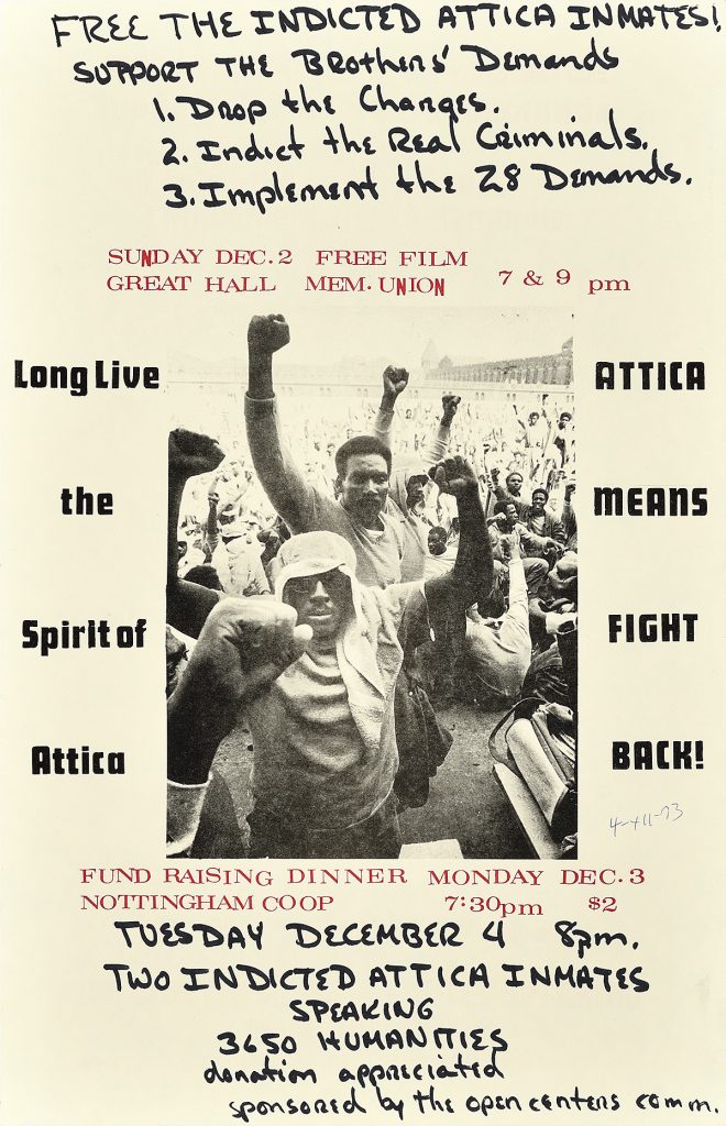 Photographic poster of Black men protesting.