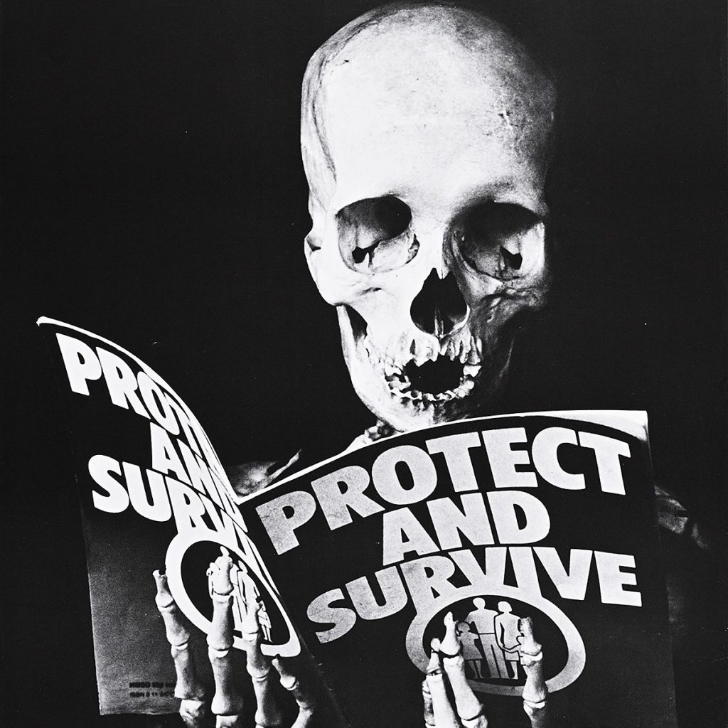 Poster image of a skeleton reading a magazine