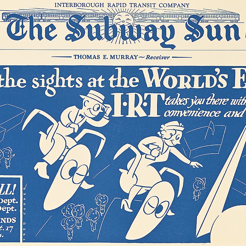A poster image depicting an ad from the subway sun