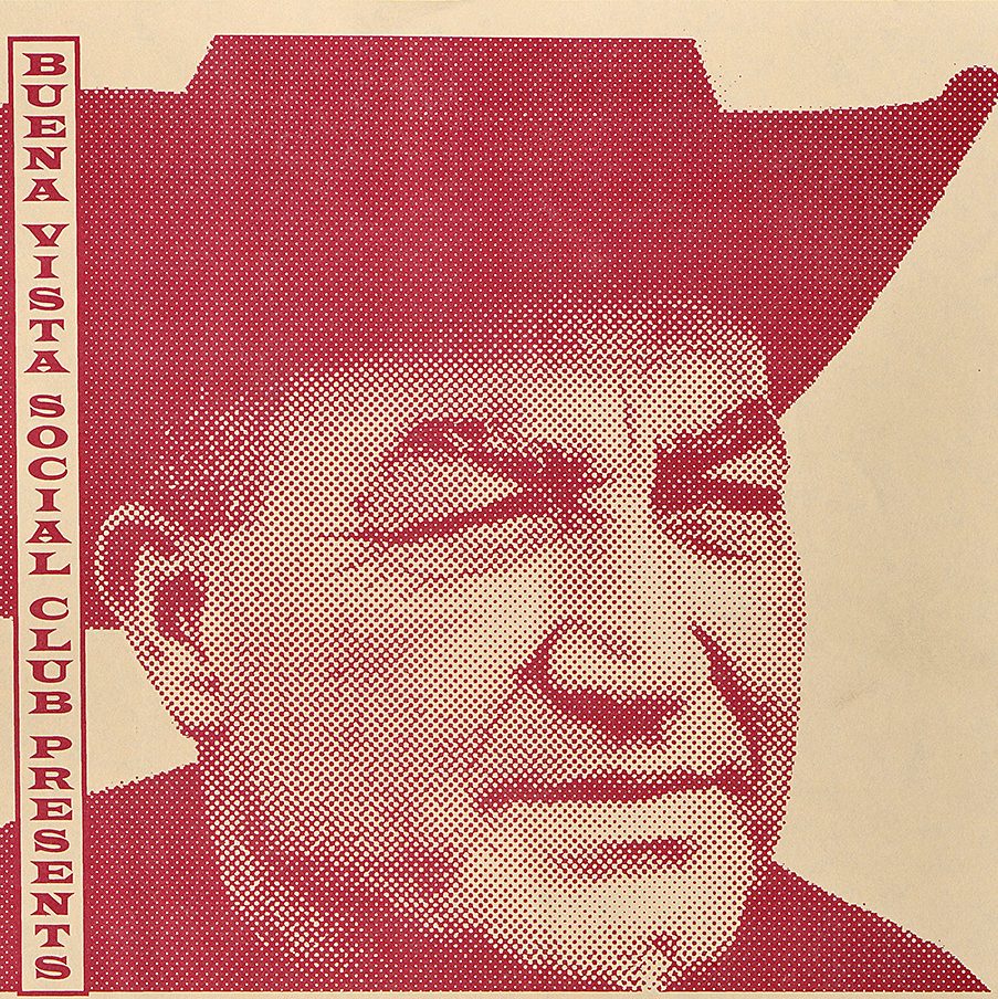 A poster depiction of a man in a cowboy hat with red text detailing event information