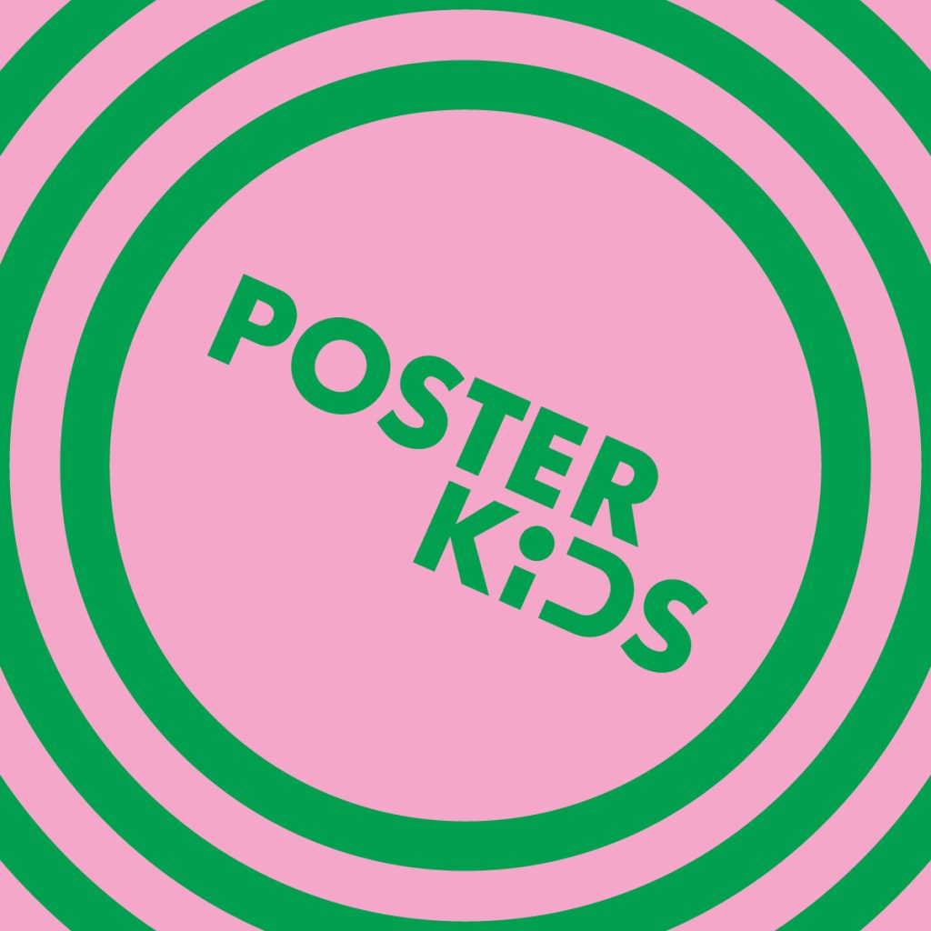 Two color graphic for Poster Kids