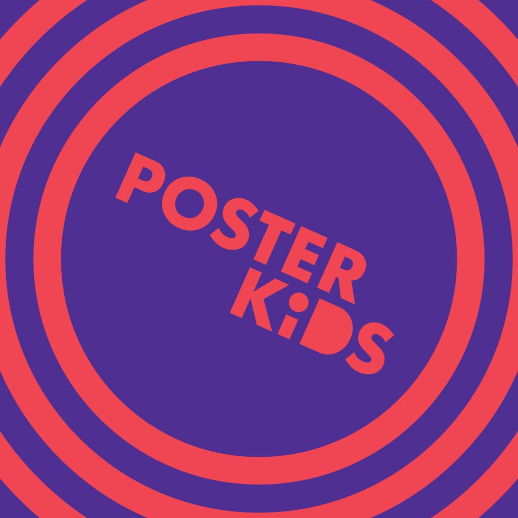 Two color graphic for Poster Kids