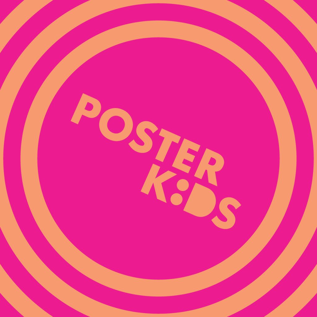 Two color graphic for Poster Kids