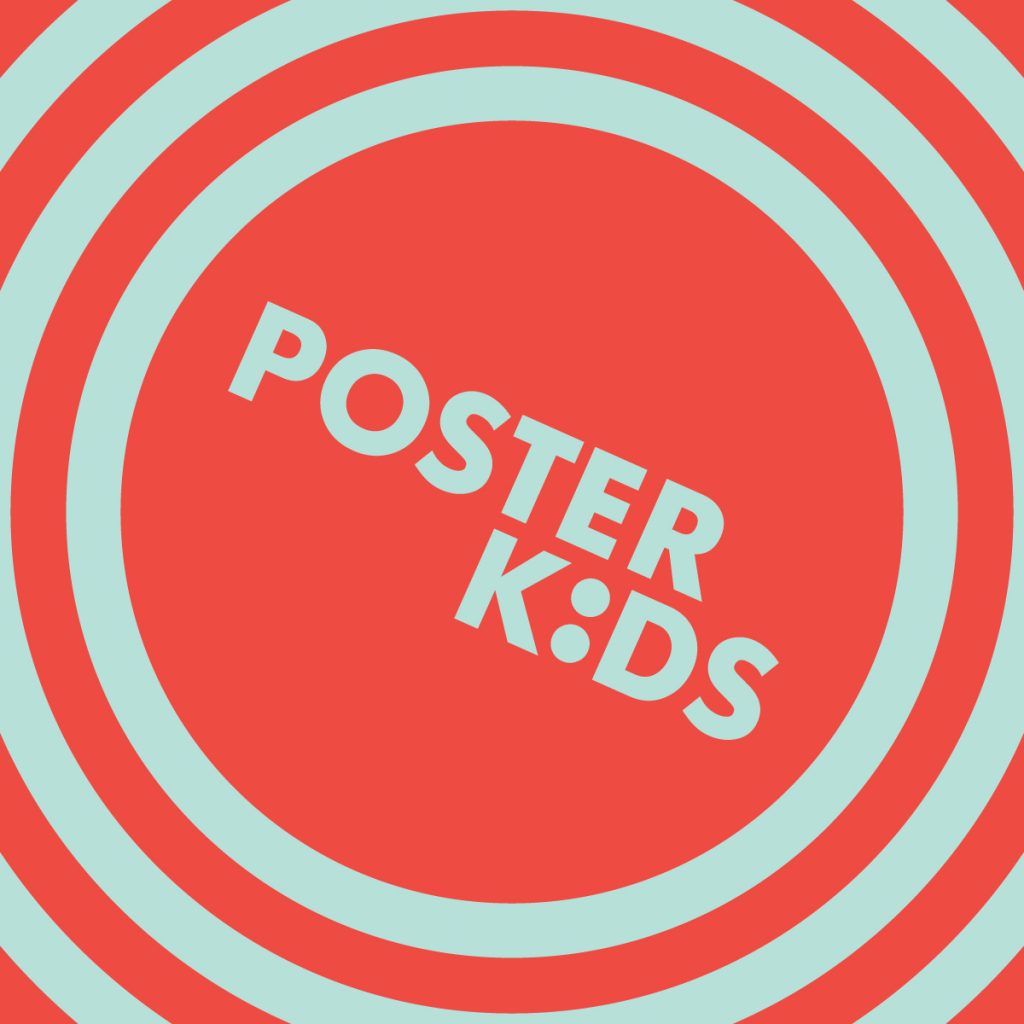 Two color graphic for Poster Kids