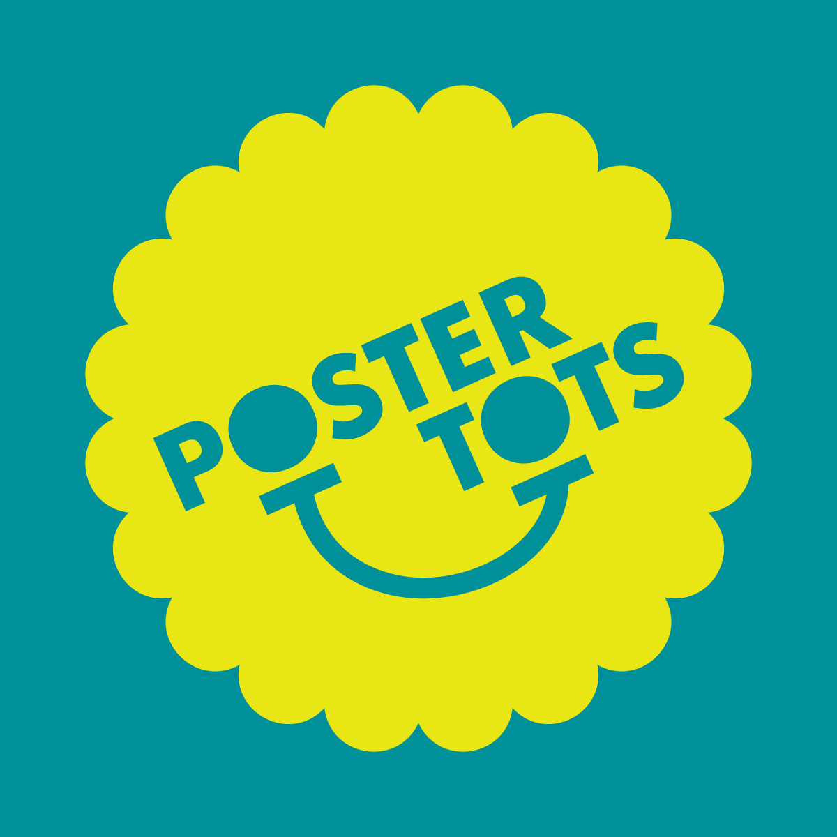 Two color graphic for Poster Tots programs