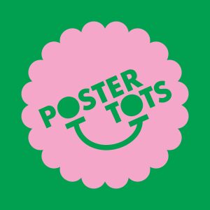 Two color graphic for Poster Tots programs