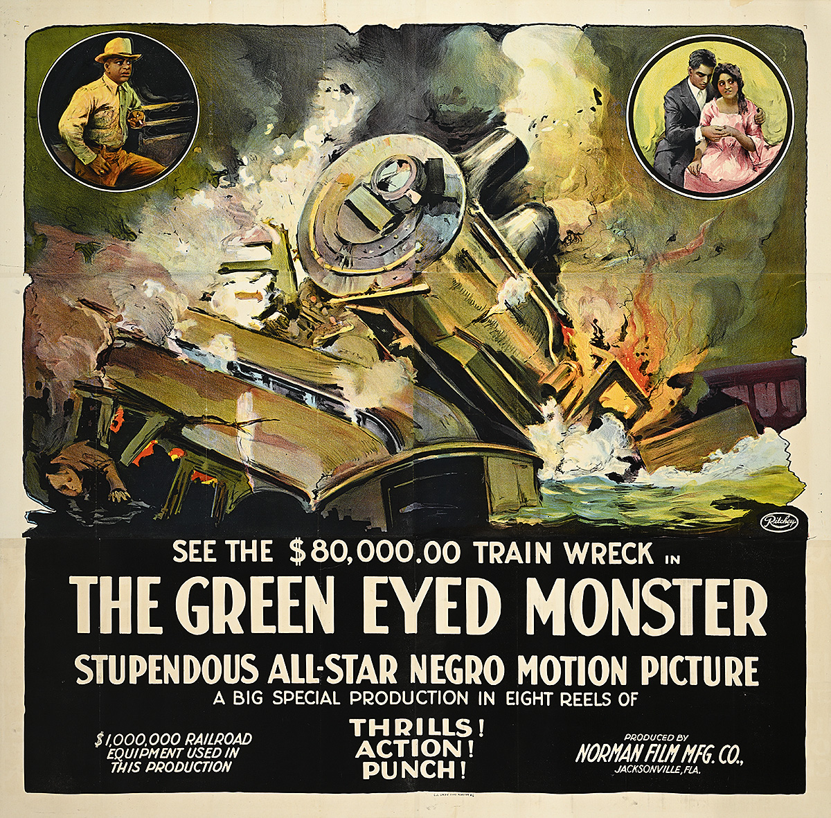 Poster of a dramatic train crash.
