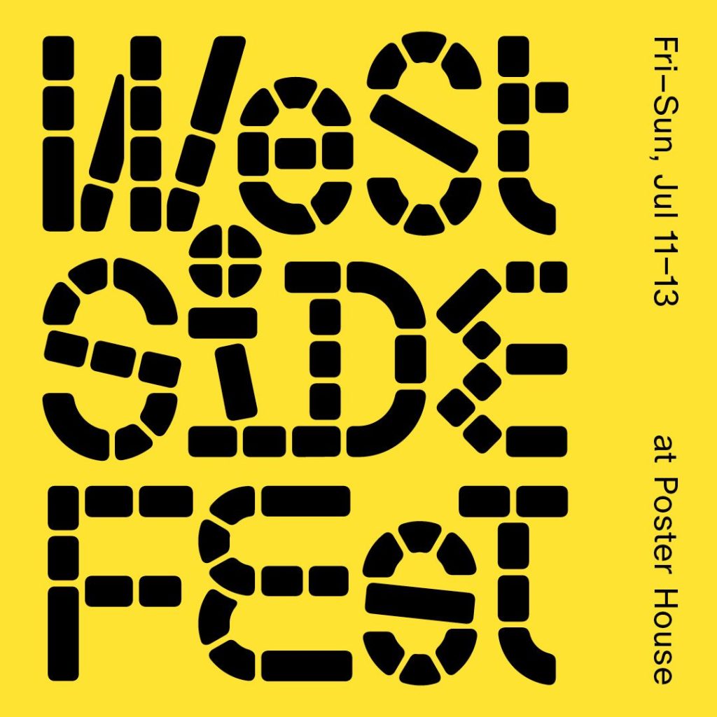 West Side Fest announcements in black type on yellow background