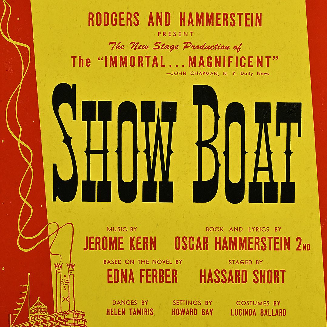 poster advertising the musical Show Boat