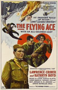 vintage poster advertising the film The Flying Ace