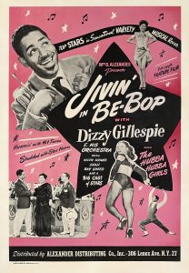 vintage poster advertising a concert with Dizzy Gillespie