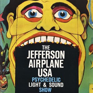 A poster of a cartoon face with a black box of text coming out of its mouth.