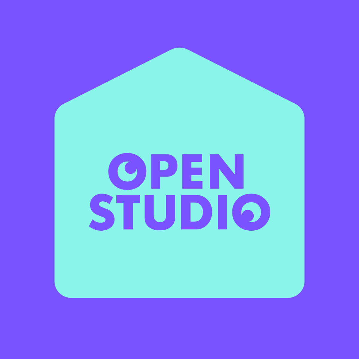 The Open Studio logo in blue and purple